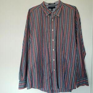 Tommy Hilfiger Heritage Poplin 80s Button  Size XL